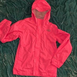 Neon Pink Northface Rainjacket